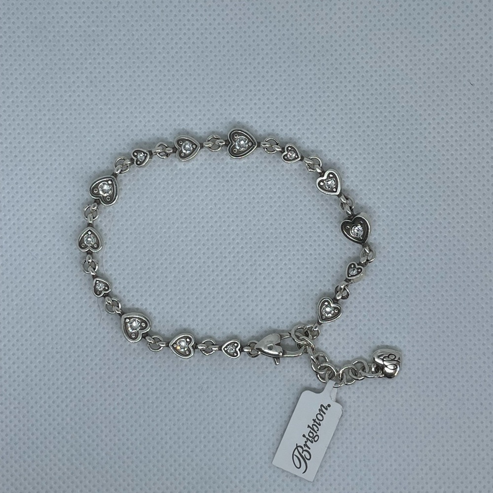 NWT Brighton crystal heart bracelet